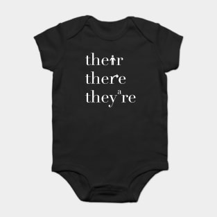 Their There They're Grammar Police Baby Bodysuit